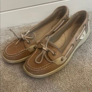 Sperry Women's Brown and Cream Loafers